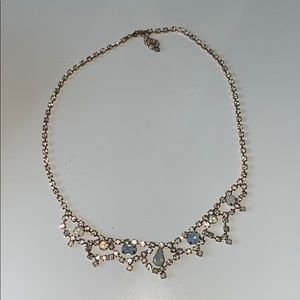 Silver stones necklace